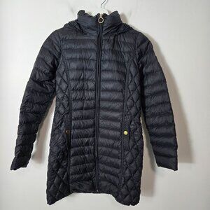 Michael Kors Women's Size XS Hooded Packable Down Puffer Coat Black